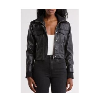 Blank NYC Black Leather Jacket